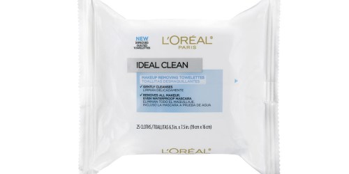 Amazon: L’Oreal Paris Ideal Clean Makeup Removing Facial Towelettes Only $1.79 Shipped