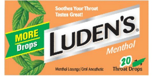 Amazon: Luden’s Cool Menthol Throat Drops 20 Count Pack Only 20¢ Shipped
