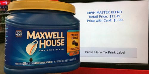 CVS: BIG Maxwell House Coffee Canisters Just $3.24 Each (Regularly $11.49)