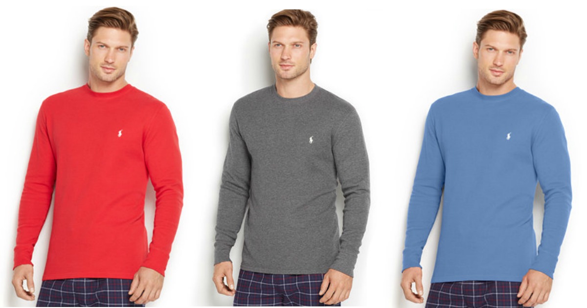 Macy's.com: Men's Polo Ralph Lauren Waffle Knit Thermals Just $23.99 ...