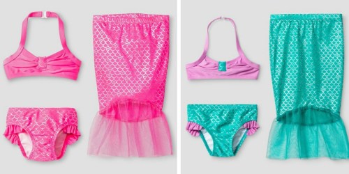 Target: 40% Off Kid’s Swimwear = Mermaid Bikini Set w/ Skirt Only $10.79 (Regularly $17.99) + More