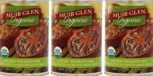 Amazon: 12-Pack Muir Glen Organic Diced Tomatoes 14.5oz Cans Only $6.43 (Add-On Item)