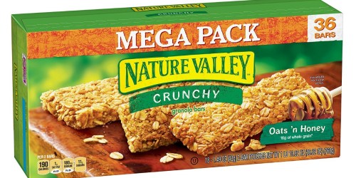 Amazon: Nature Valley Crunchy Granola Bars 72-Count Only $6.98 (Add-On Item) – Just 10¢ Per Bar