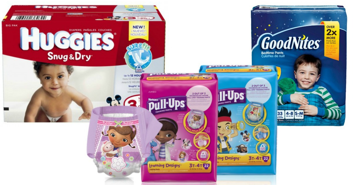 High Value Huggies Diapers, Wipes & Training Pants Coupons (Stock up at