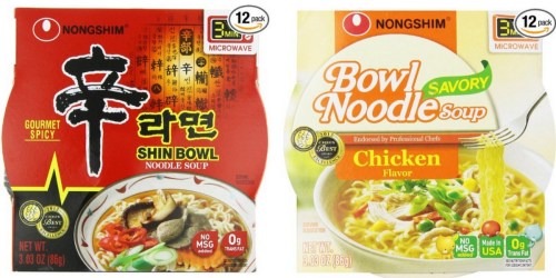 Amazon: Nongshim Shin Big Bowl Noodle Soup 12 Pack, Gourmet Spicy, Only $8.36 (Ships with $25 Order)