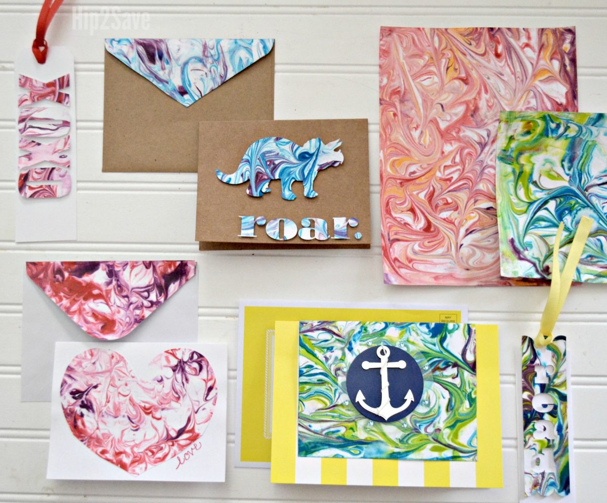 paper project ideas using marbled paper e1553268099926