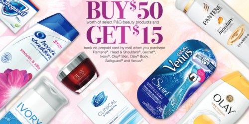 P&G Rebate: $15 Pre-Paid Card With $50 P&G Product Purchase + Target Deal Scenario