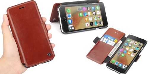Amazon: iPhone 6/6s Leather Wallet Case Only $5.35
