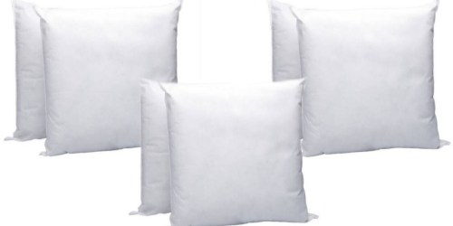 Walmart.com: 2 Pack of 18″x18″ Pillows Only $6.29 (Regularly $17) – Just $3.15 Each