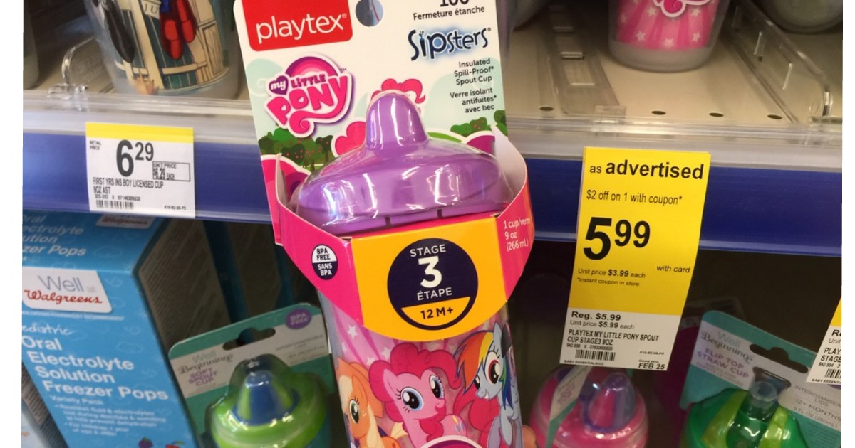 Playtex Baby Sipsters Stage 3 My Little Pony Insulated Sippy Cup