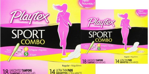 Amazon: Playtex Sport Combo Pack 32-Count Only $2.55 Shipped