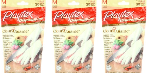 Amazon: Playtex Disposables CleanCuisine 30ct Medium Gloves Only $1.41 Shipped