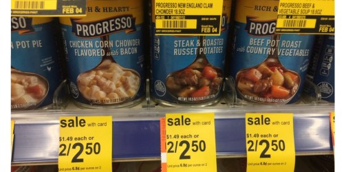 New $2/4 Progresso Coupon = Soup Only 75¢ at Walgreens + Nice Deals at Target and CVS