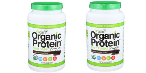 Amazon: Orgain Organic Plant-Based Chocolate Protein Powder 2.03 Pound Container Only $16.88 Shipped