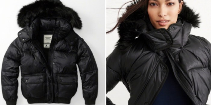 Abercrombie & Fitch Women’s Puffer Jacket Only $26.25 (Reg. $180)