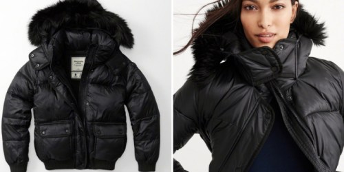 Abercrombie & Fitch Women’s Puffer Jacket Only $26.25 (Reg. $180)