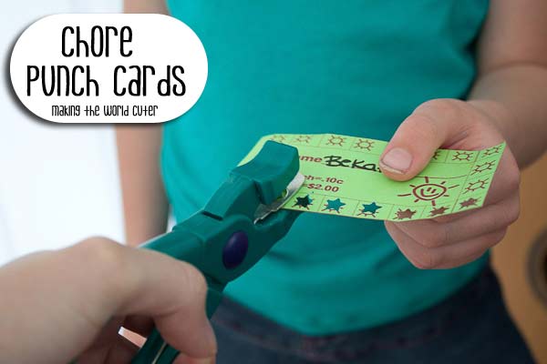 Chore Punch Cards