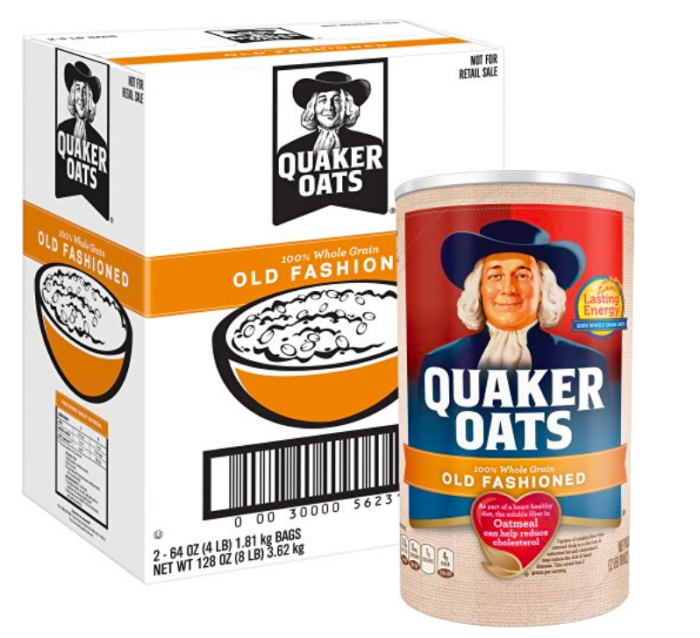 Quaker Oats Old Fashioned Oatmeal 128 Ounces Only $8.79 (Ships w/ $25 ...