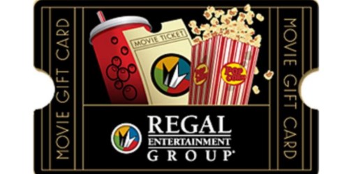 $25 Regal Cinemas eGift Card ONLY $20