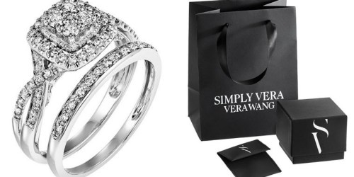 Kohl’s Cardholders: Vera Wang Diamond Engagement Ring Set $480 Shipped (Reg. $2,400)