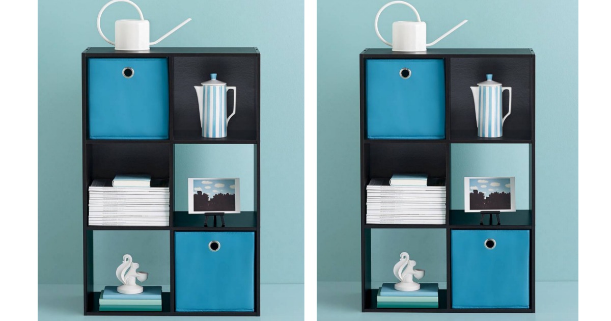 Target.com: Room Essentials 6-Cube Organizer Shelf + Six Fabric Baskets