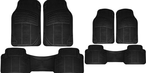Highly Rated 3-Piece Rubber Floor Mats For SUVs, Trucks & Vans Only $15.20 Shipped (Reg. $129.95)