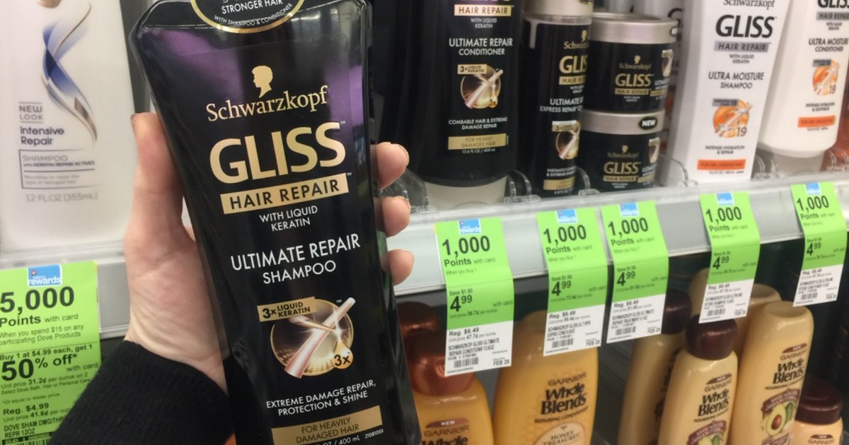 Walgreens Free Schwarzkopf Gliss Hair Product After Mail In Rebate Earn 1 000 Points Hip2save