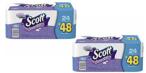 Staples.com: Scott Extra Soft Bath Tissue 24 Count Pack Only $8.99 (Just 37¢ Per Double Roll)