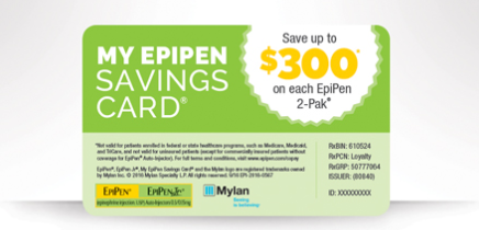 EpiPen Savings Card