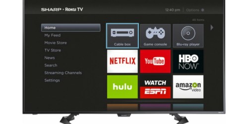Best Buy: Sharp 50″ LED Smart HDTV Roku TV Only $299.99 Shipped (Regularly $429.99)