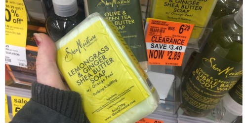 Walgreens: SheaMoisture Bar Soap Possibly $1.17 Each (Regularly $6+) + Grocery Clearance Finds