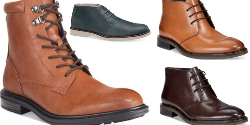 Macy’s.com: Nice Discounts on Men’s Boots – Alfani, Dockers, Kenneth Cole and More