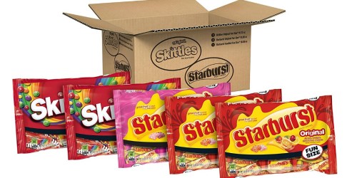 Amazon: Skittles and Starburst Assorted Fun Size 130 Piece Candy Box Only $11.62 Shipped