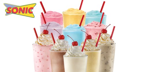 Sonic Drive-In: Half Price Shakes And Ice Cream Slushes All Day March 1st