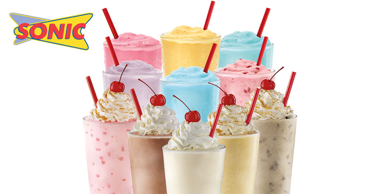 Sonic Drive-In: Half Price Shakes And Ice Cream Slushes All ...
