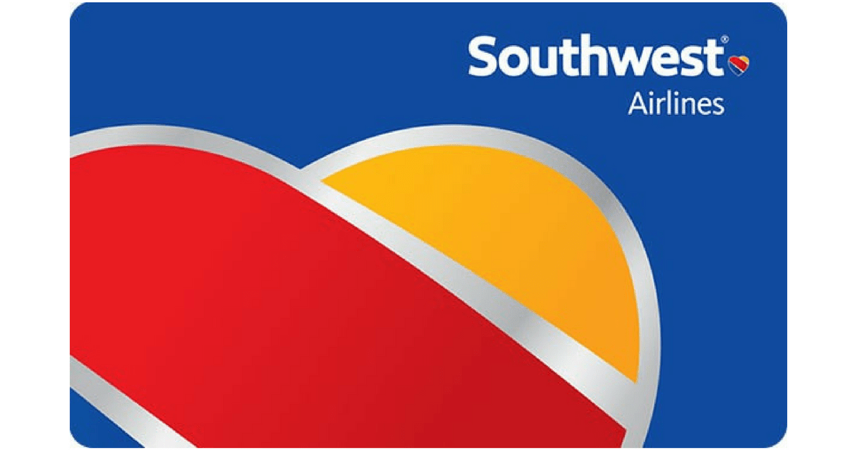 $150 Southwest Airlines eGift Card ONLY $135 + More Discounted Gift Cards