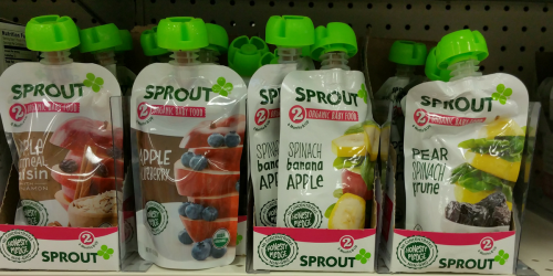 Sprout Organic Baby Food Pouches ONLY 16¢ Each at Target