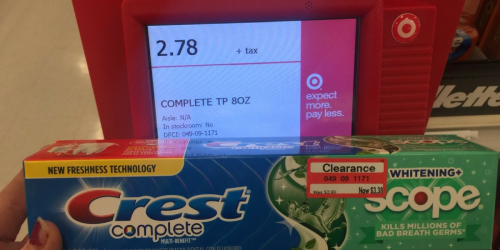 Target Clearance: Possible FREE Crest Complete Toothpaste After Gift Card (Regularly $3.99)