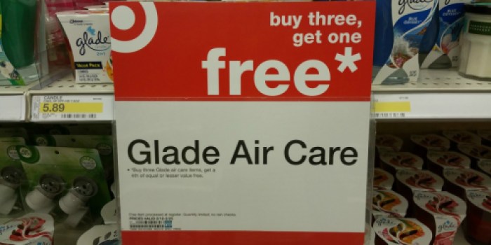 Three New Glade Coupons = Sprays or Air Fresheners Only 60¢ Each at Target