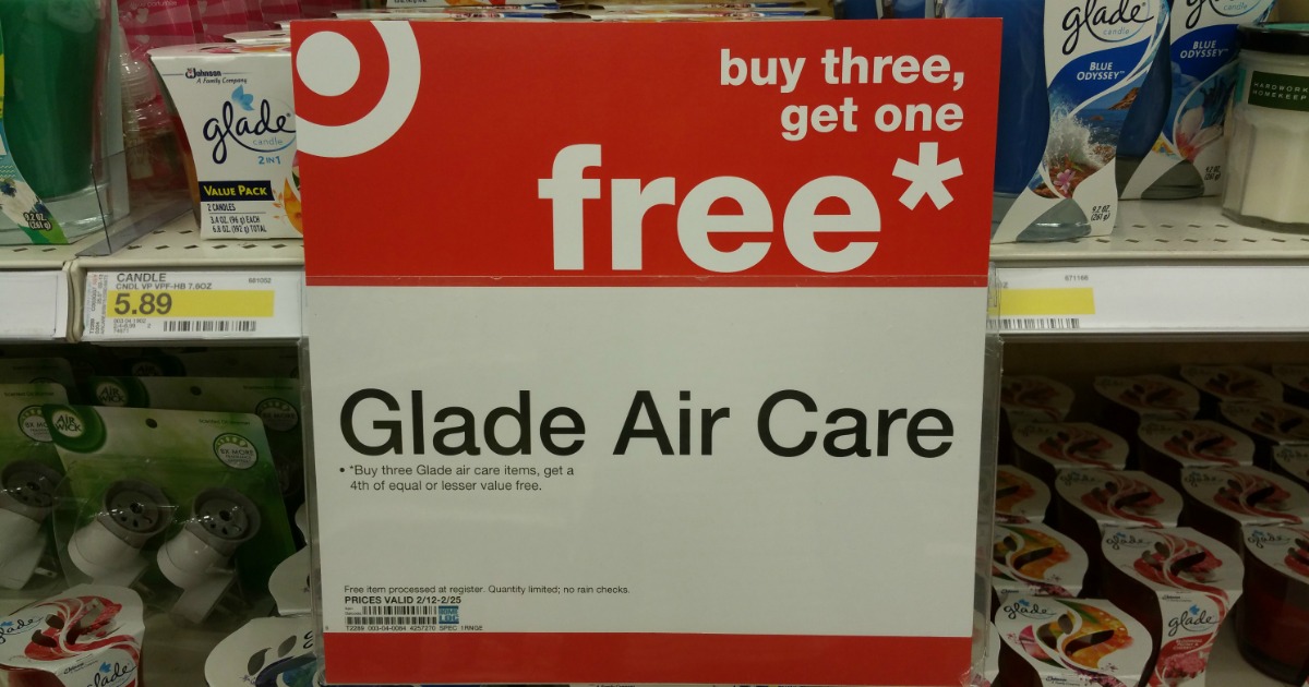 Three New Glade Coupons = Sprays or Air Fresheners Only 60¢ Each at Target
