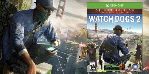 Amazon: Watch Dogs 2 Deluxe Edition Xbox One Video Game Only $36.70 (Regularly $69.99)