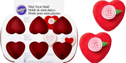 Wilton 6-Cavity Silicone Heart Mold Pan ONLY $5.41 (Regularly $9.99) – Best Price