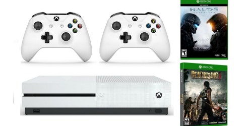 Xbox One S Console Bundle Only $289.99 Shipped (Includes 2 Games & Extra Wireless Controller)