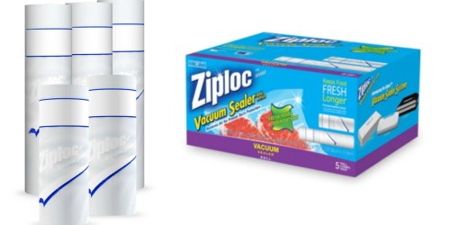 Amazon: Ziploc Vacuum Seal Combo 5 Roll Pack Only $22.78 (Regularly $45.46)