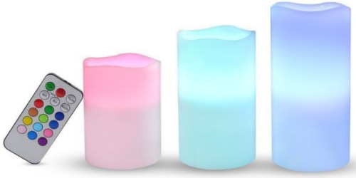 Amazon: 3 Pack Real Wax Flameless Color Changing Candles Only $10.85 & More