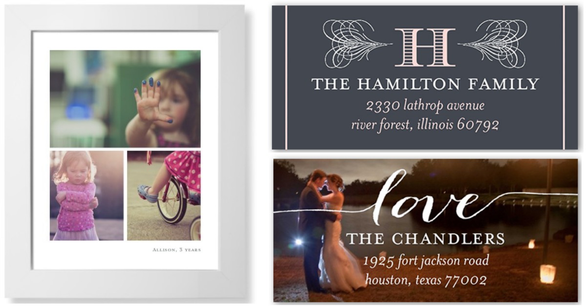 Shutterfly 4 FREE Art Prints OR 4 FREE Address Label Sets (Just Pay