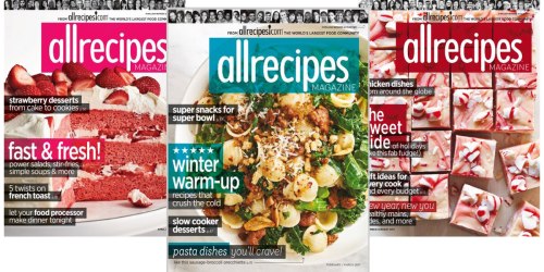 AllRecipes Magazine Subscription ONLY $4.99 (Just 83¢ Per Issue!)
