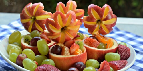 DIY Apple Fruit Bowls (Unique Way to Serve Fruit)