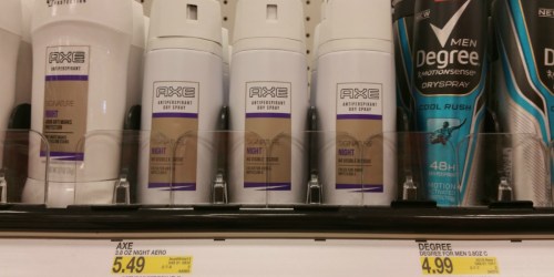 Target: Axe Dry Spray Deodorant Only 12¢ (Today Only)