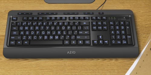 Walmart: Azio Large Print Illuminated Keyboard Only $19.99 (Regularly $27.69)